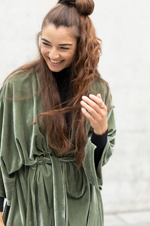 Sametkimono milky green - Image 3
