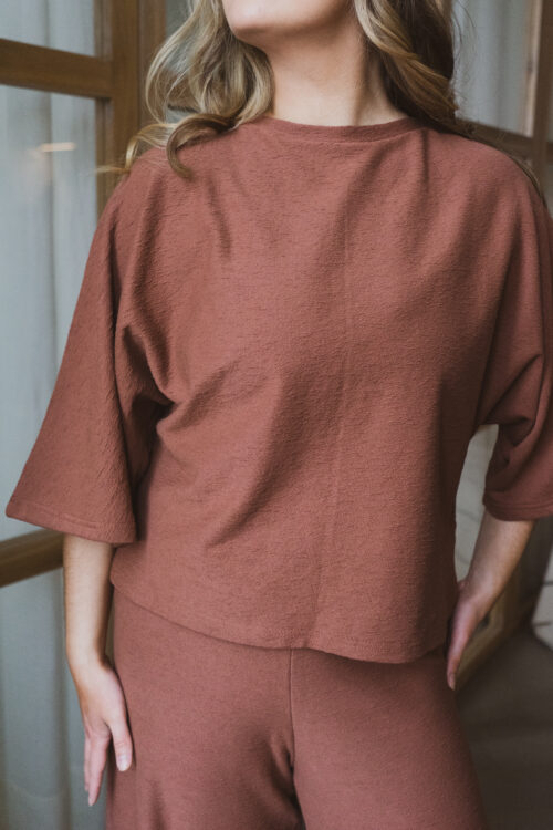 Mena t-särk terrakota